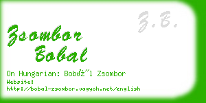 zsombor bobal business card